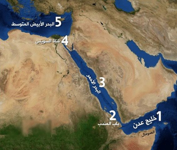 إيران تهدد بإغلاق باب المندب